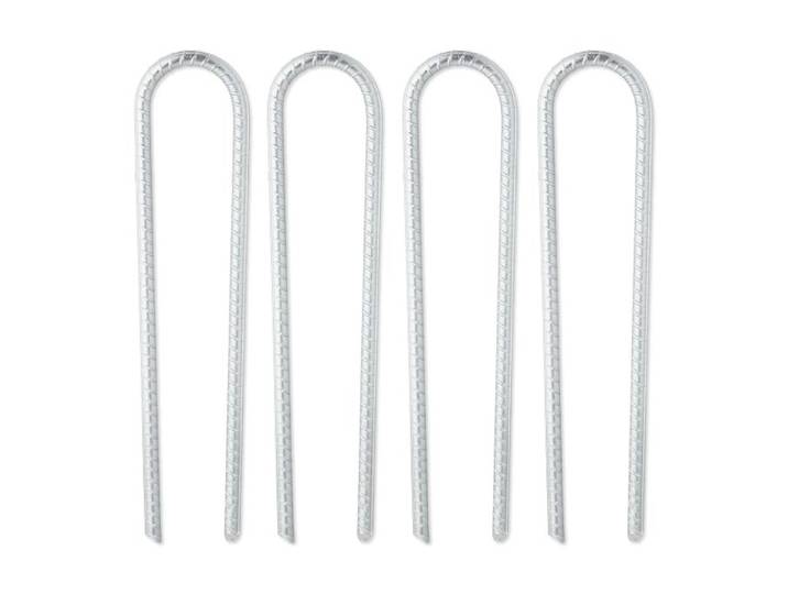 Relaxdays Lot de 4 piquets de fixation