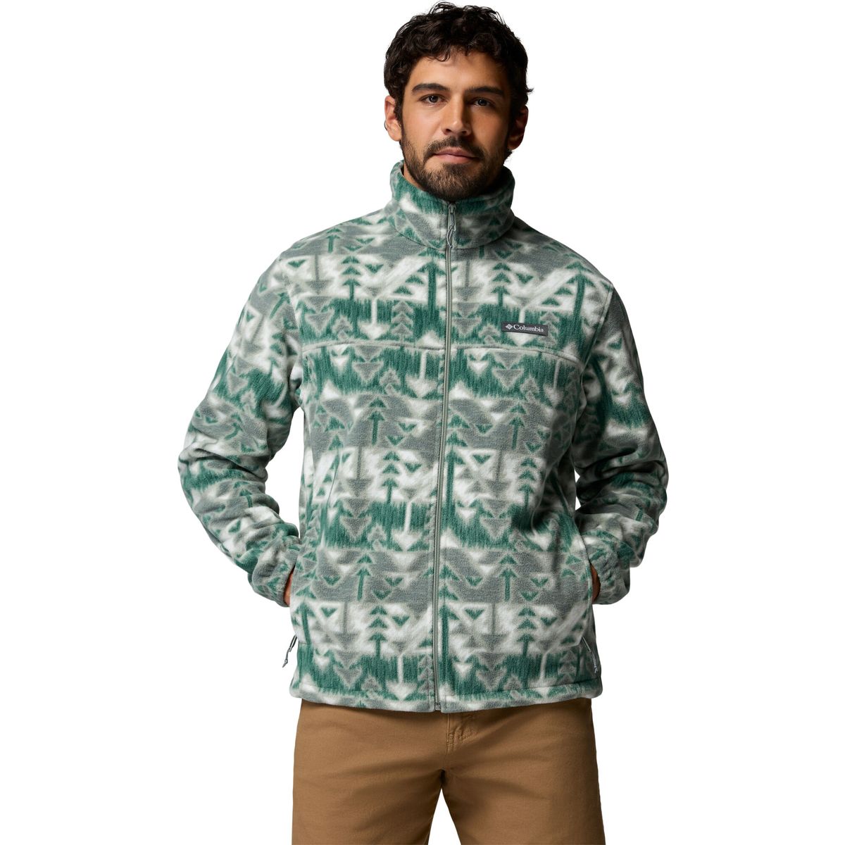 Columbia Men's Steens Mountain Printed Jacket safari sketchup (350) L 147823-1478231-350-L