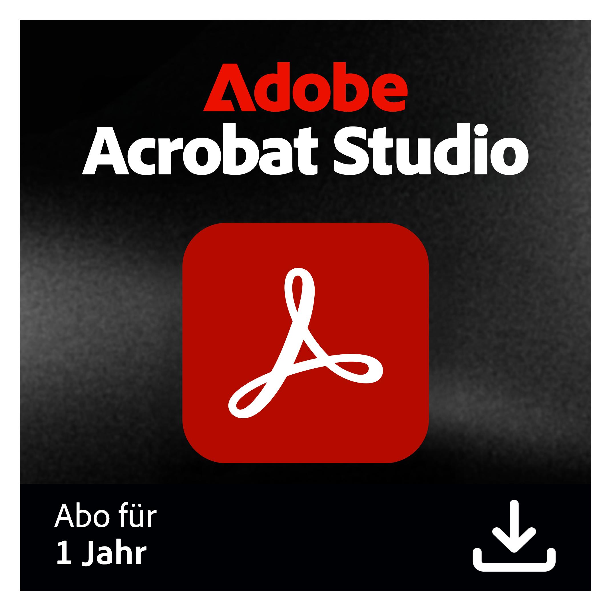 Adobe Acrobat Studio Download Code (1 User, 1 Geräte/User, 12 Monate) (30014959)