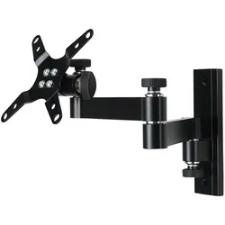 SpeaKa Professional TFT/LCD-Monitor Wandhalterung Teleskop 33 - 76 cm (13 - 30) (Wand, 30", 15 kg), Monitor Halterung, Schwarz