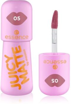 Essence JUICY MATTE batom de espuma com efeito matificante tom 05 Gauzy Latte 2.7 ml. JUICY MATTE