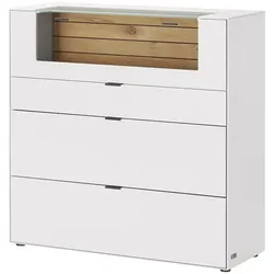 Jette Home Highboard  Como , weiß , Maße (cm): B: 122 H: 122 T: 46.0