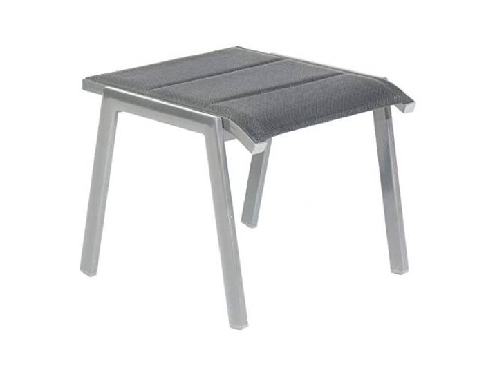 Sonnenpartner Fußhocker Sierra Aluminium mit Textilen anthrazit
