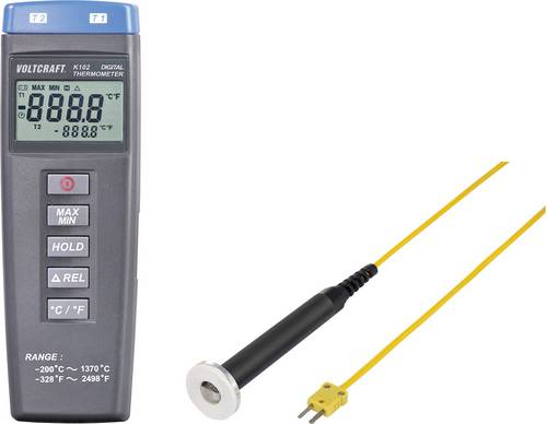 VOLTCRAFT K102 + TP 302 Temperatur-Messgerät Fühler-Typ K