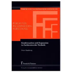 Kondensation und Expansion in Fachtexten der Technik, Fachbücher von Peter Kastberg