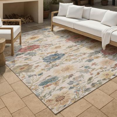 Addison Rugs Machine Washable Indoor/ Outdoor Floral Cheri Chantille Rug