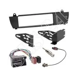 Autoradio 1-DIN Einbaurahmen Radioblende+Adapterkabel Einbauset für BMW X3 (E...