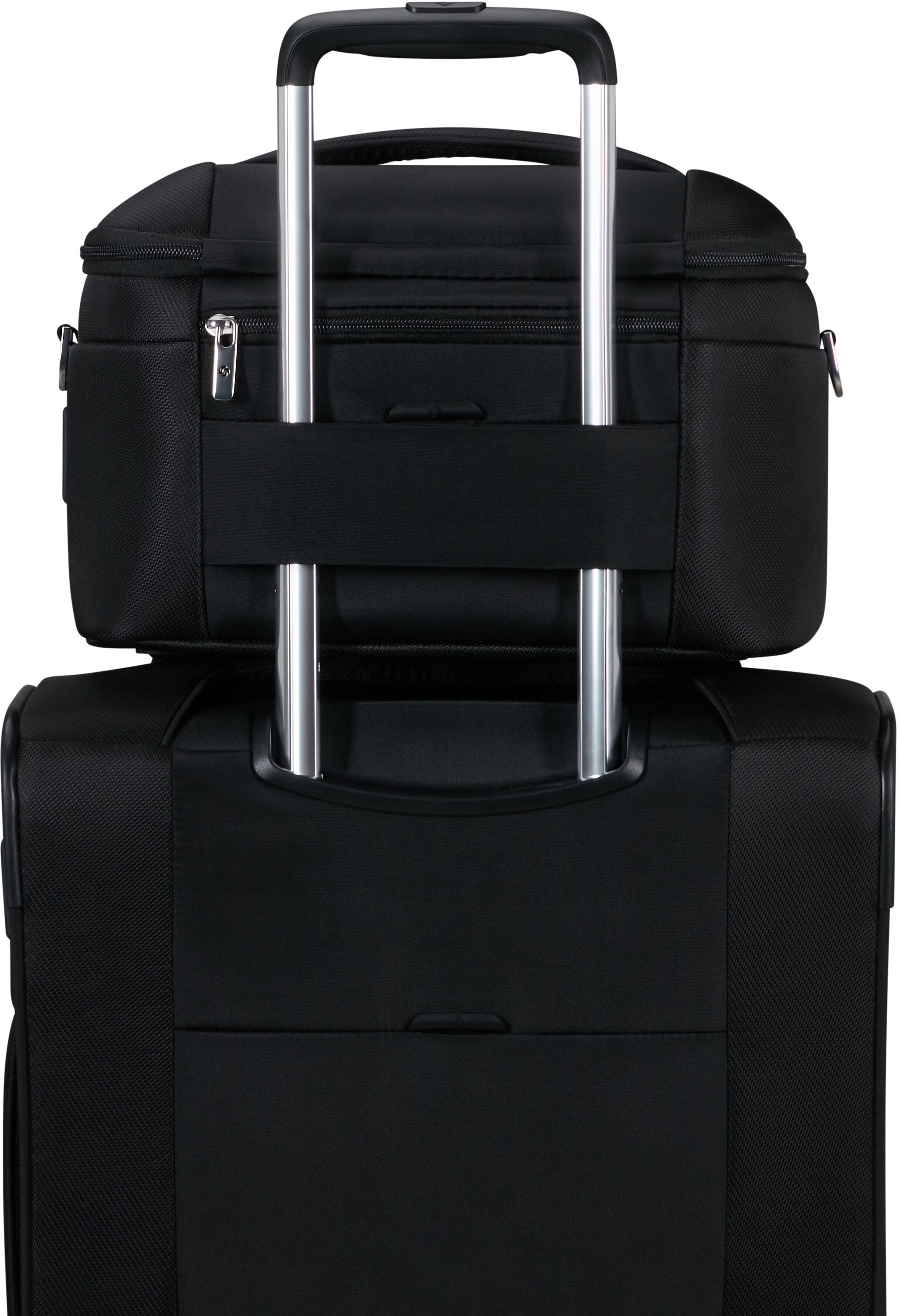 Kosmetikkoffer SAMSONITE "RE-LITE", Damen, Gr. B/H/T: 34cm x 25cm x 21cm, schwarz, Polyester, Taschen Kosmetikkoffer, Kosmetikbeutel Waschtasche Kulturbeutel Beauty Case schwarz B/H/T: 34cm x 25cm x 21cm