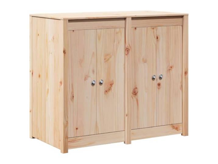 Douglasie Küchenschrank für den Außenbereich, aus Massivholz, 106 x 55 x 92 Strapazierfähiges Douglasie-Holz, Metallgriffe, stabile Beine, große Lagerung, Verwendung im Außenbereich