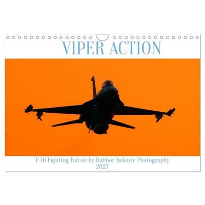 VIPER ACTION - F-16 FIGHTING FALCON (Wandkalender 2027 DIN A4 quer), CALVENDO Monatskalender