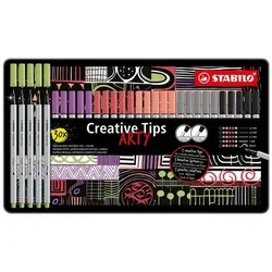 Stabilo 30er-Pack Filzstifte »ARTY PASTEL« grau