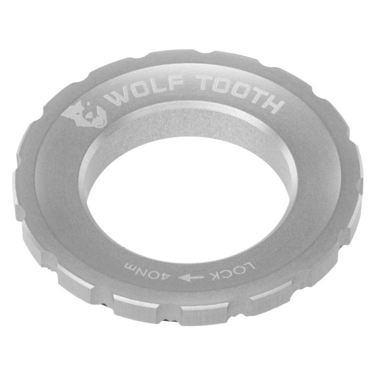 Wolf Tooth Centerlock Lockring, External Spline, raw silver (RTR-LCKRNG-RSIL)
