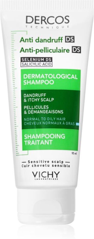 Vichy Dercos Anti-Dandruff shampoing antipelliculaire pour cheveux normaux à gras 95 ml