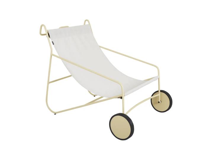 Brafab Fauteuil lounge Poul Chair Lemon-off white
