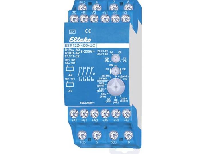 Eltako esr12z-4DX UC Relais de commutation de choc électrique 4 prises