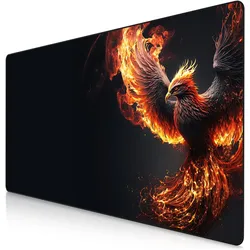 Titanwolf Mauspad XXXL Gaming Mousepad 1200 x 600 x 3 mm, Schreibtischauflage, abwaschbar, JapanInk Painting, Mausmatte, Schwarz