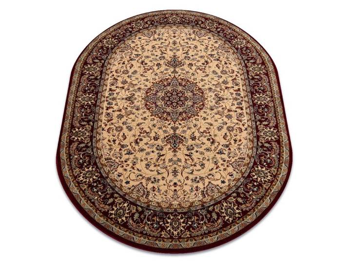Tapis en laine POLONIA ovale Beshir Rosace rubis clair 2 - 170x235 cm