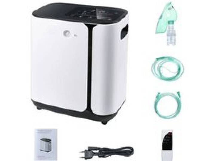 Concentrateur doxygène - OEM - Modèle compact - Écran miroir LED - Débit 1–8 L/min - Portable 5 kg
