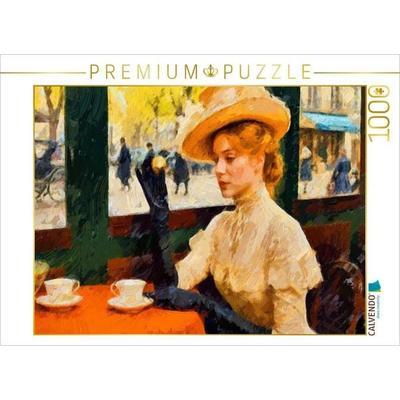 CALVENDO Puzzle Tänzerinnen waren ein beliebtes Motiv für Edgar Degas, aber auch diese elegante Dame hätte ihn als Motiv gereizt. | 1000 Teile