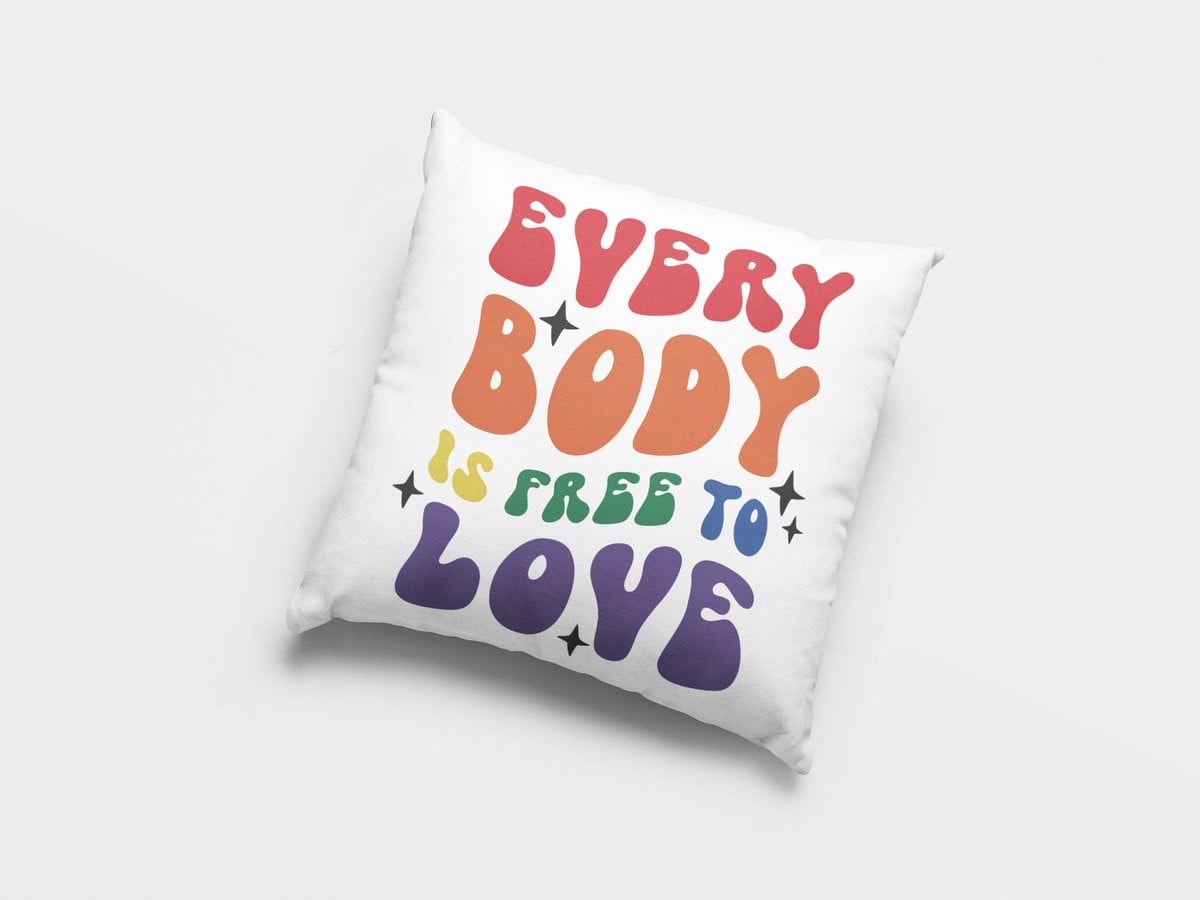 Pride Decoratief Liefdeskussen met Regenboog Stijl voor Woondecoratie