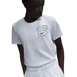 NIKE Sportswear Club T-Shirt Damen 051 - birch heather L