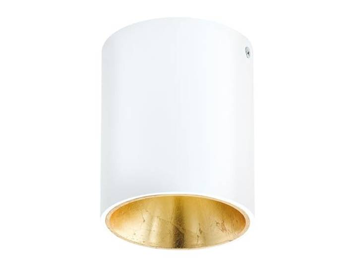Eglo LED Plafonnier Polasso\, lampe de plafond en métal blanc et or\, lampe salon lumière chaude\, Ø 10 cm