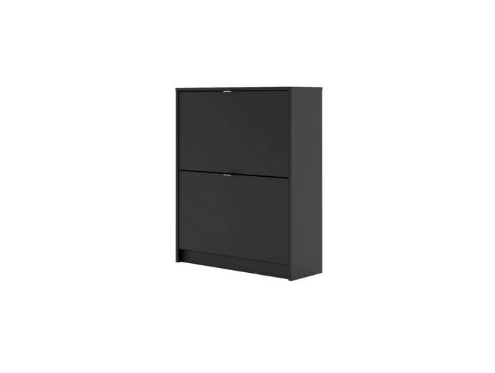 ebuy24 Schuhschrank, Shane, Schwarz, Spanplatte foliert, 70 x 24 x 85 cm, 70x85x24 cm, Garderobe, Schuhaufbewahrung, Schuhschränke