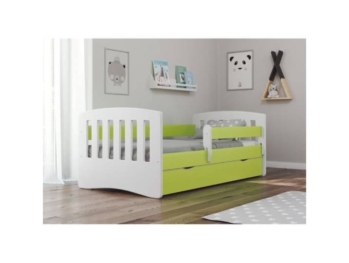 Lit Enfant - Kocot - CLASSIC 1 - Vert - 70x140 cm - Tiroir inclus