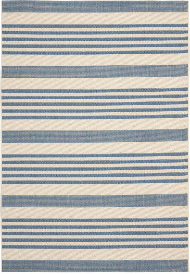 Longshore Tides Johana Beige/Blue Indoor/Outdoor Rug Beige;Blue Rectangle 160 x 231 cm