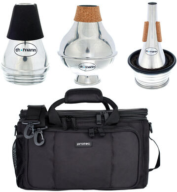 Thomann Trumpet Alu Mute Set Schwarz