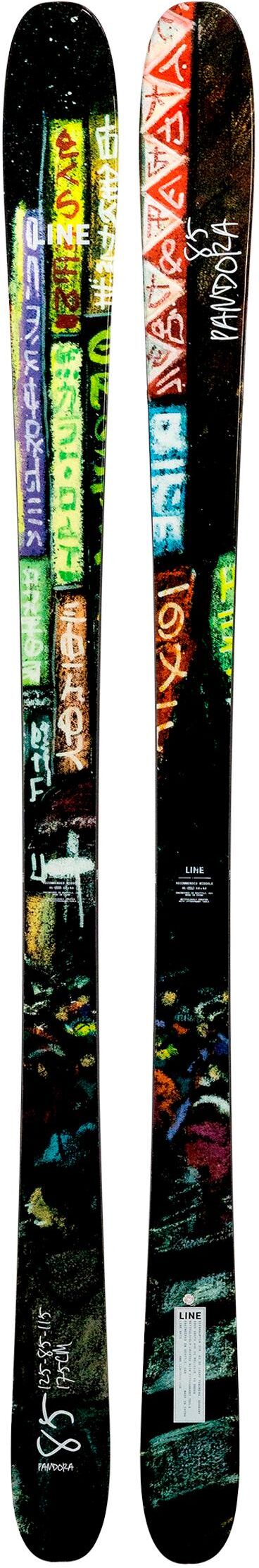 Line  - Pack Ski Pandora 85 - 154 + 11.0 Tp 90mm Black Anthracite - Ski