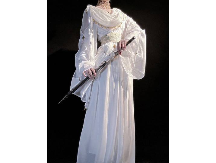 Cadeau du créateur Original saint arbre Lolita douce fille robe Lolita Halloween quotidien Style grec blanc robe de princesse