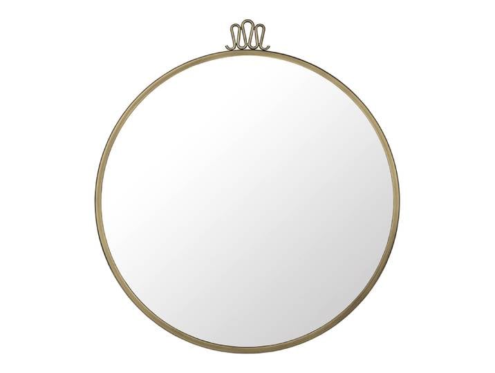 GUBI miroir mural circulaire RANDACCIO (Ø 60 cm - Verre et laiton)