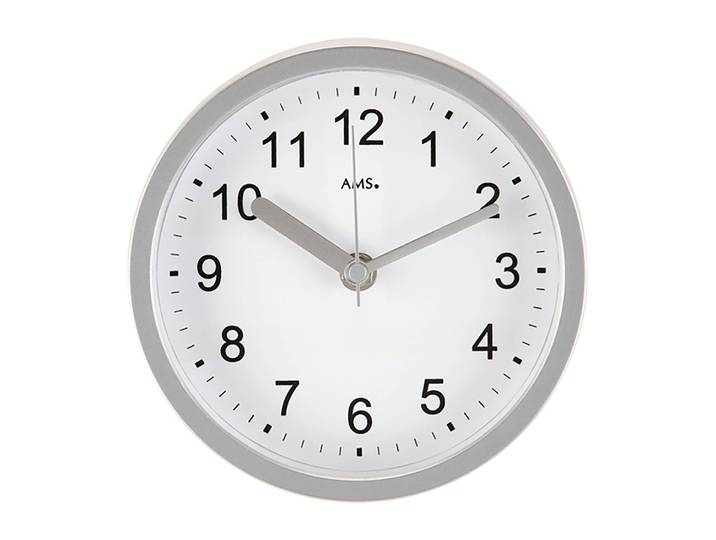 Horloge murale La Marina Matière plastique Ø 16cm Argenté/Argenté