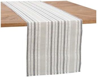 C&F Home "72"" x 14"" Warner Stripe Woven Reversible Table Runner"