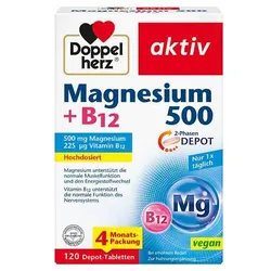 Doppelherz Magnesium 500+b12 2-Phasen Depot 120 ST