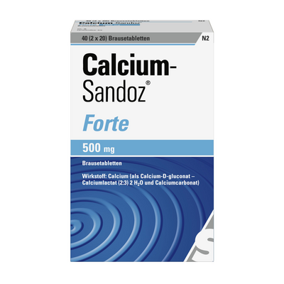 Hexal AG CALCIUM SANDOZ forte Brausetabletten 2X20 St 04906200