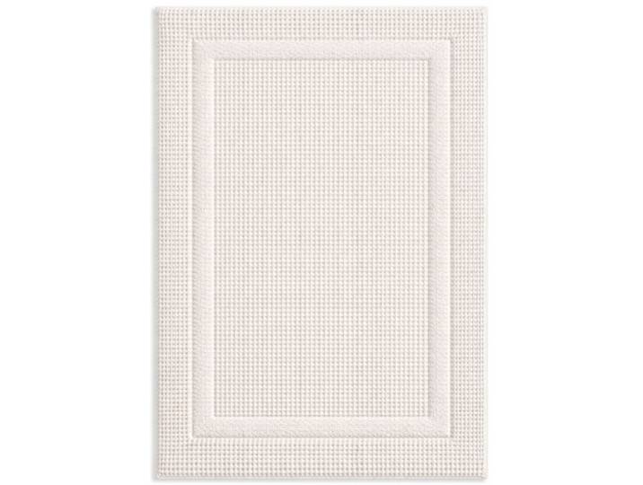 Badematte EGERIA LIVA , weiss (ivory), H:5mm, Baumwolle, Badematten, Badematte, 50x80 cm, Waffelpiqué Struktur