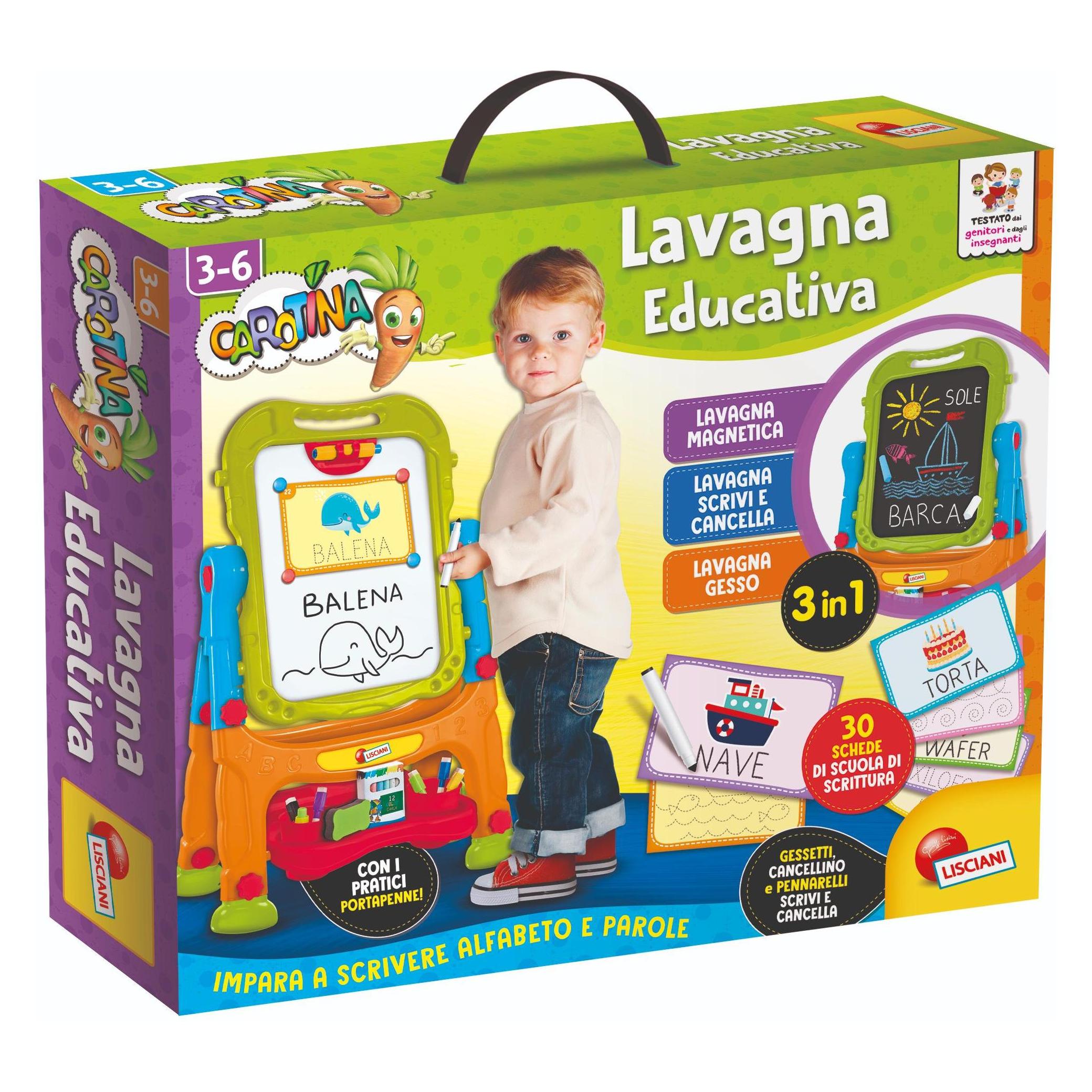 Lisciani Carotina Lavagna Educativa (3 - 6 Jahre) (8008324107902)