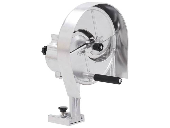vidaXL Fleischwolf, Manueller Gemüseschneider Silbern 22 x 44,5 cm Aluminium