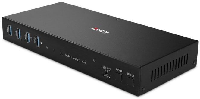 Lindy 39314 switch per keyboard-video-mouse (kvm) Nero