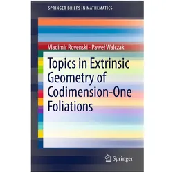 Topics in Extrinsic Geometry of Codimension-One Foliations, Fachbücher von Vladimir Rovenski, Pawel Walczak