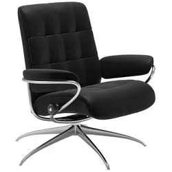 Stressless Sessel London Star Low Back Leder Schwarz Batick Black