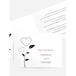 Einladungskarten Hochzeit selbst gestalten mit Spruch und Fotos im Onlinedesigner bei Meine-Kartenmanufaktur.de