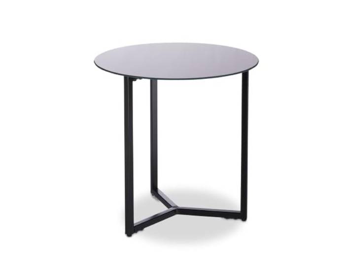 Helloshop26 Beistelltisch rund Modern Skandinavisches Design 51x50x50cm Metall schwarz 13_0006048