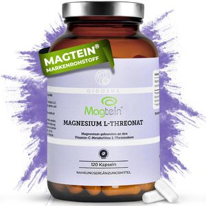 Qidosha Magnesium Magtein, 120 Kapseln, Magnesium L-Threonat, 147mg