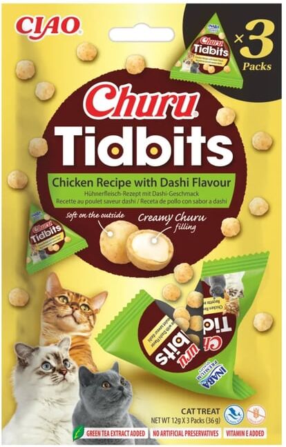 Churu Cat Tidbits Receta Pollo con Sabor Dashi 6 uds x 3 uds