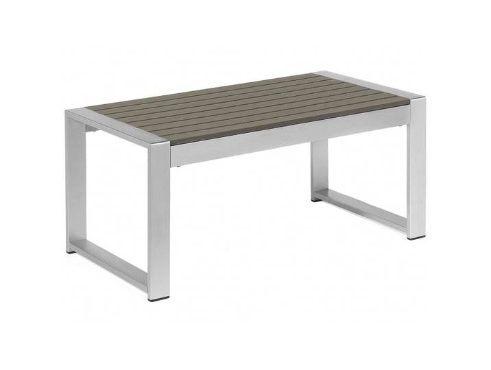 GARTEN Couchtisch Aluminium dunkelgrau 90/50 cm Salerno