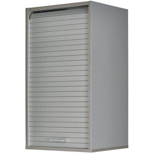 Simmob Rollladenschrank COOK074, aus Holz, 40 x 72 x 35cm (B/H/T), silber