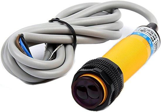 WAN Foto-elektrische schakelaar - Naderingssensor met diffuse reflectie - Zwart - Detectieafstand 7-30 cm